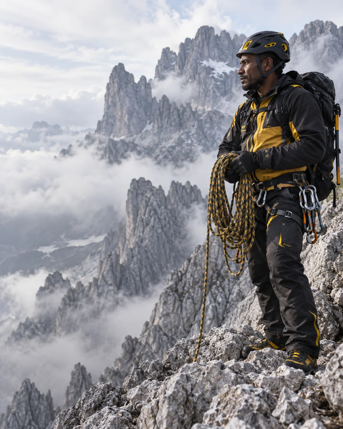 Papuan mountain guide at Carstensz base camp