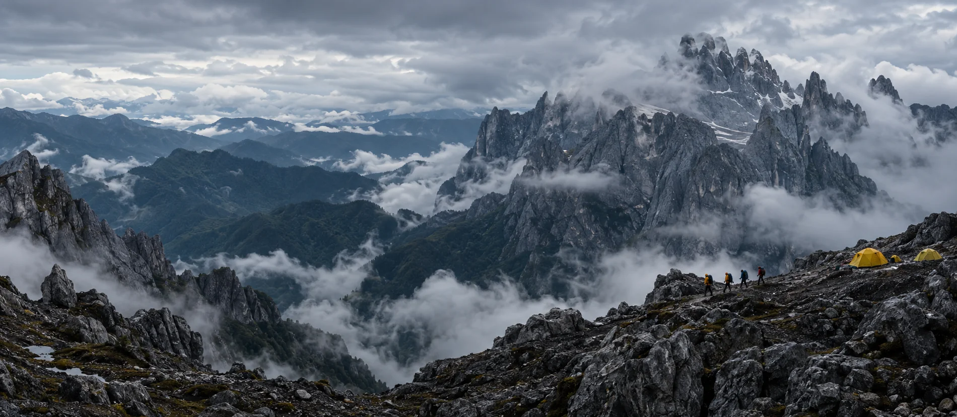 Carstensz Pyramid in Central Papua